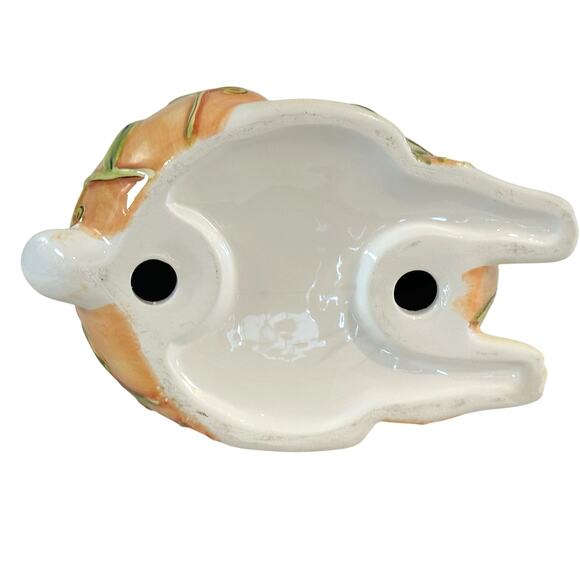 Cypress Home Ceramic Bunny Rabbit Field of Flowers 3D Easter Bunny - Picture 6 of 6